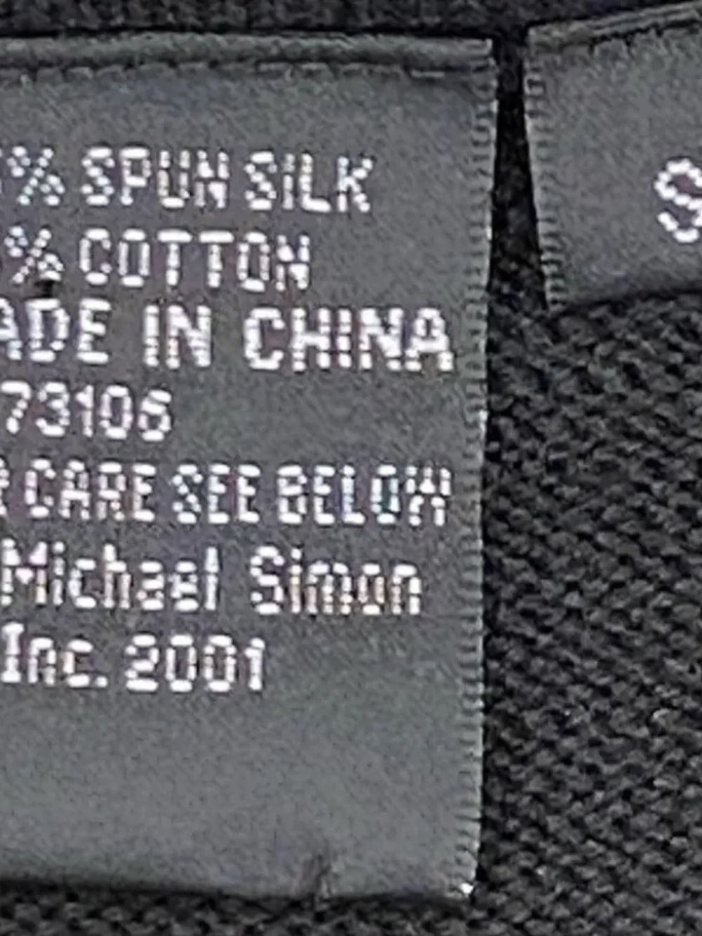 Michael Simon Vintage Sweater Small Y2K Cardigan Silk Art to Wear Fish Seascape - Picture 11 of 16